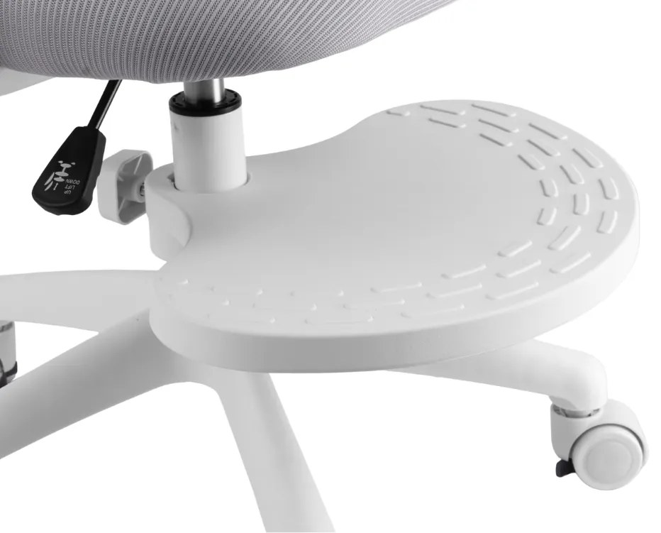 Detská rastúca stolička Neoseat MIKY — látka, sivá