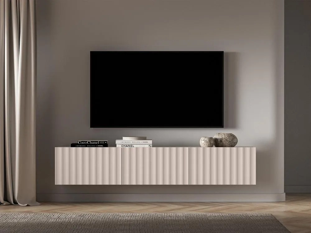 TV skrinka/stolík Derrick D1  (kašmír). Akcia -18%. Vlastná spoľahlivá doprava až k Vám domov. 1100637