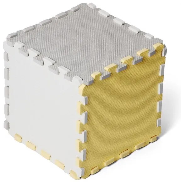 KINDERKRAFT - Penové puzzle LUNO 30ks šedá/žltá