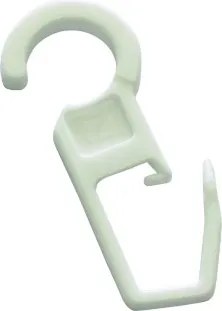 Háčiky na garnižu Gardinia, sada (10 ks), biela%