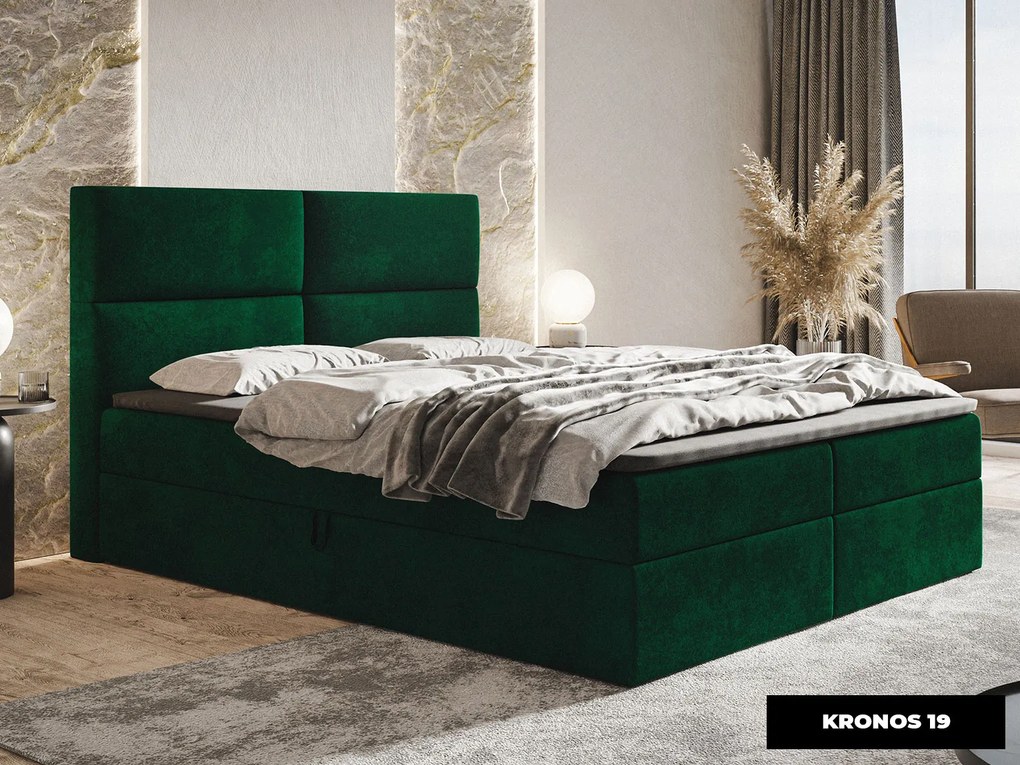 PROXIMA.store - Kontinentálna boxspring posteľ LARYSA ROZMER: 120 x 200 cm, TYP MATRACA: BONELLOVÉ PRUŽINY, VRCHNÝ MATRAC (TOPPER): BEZ TOPPERU