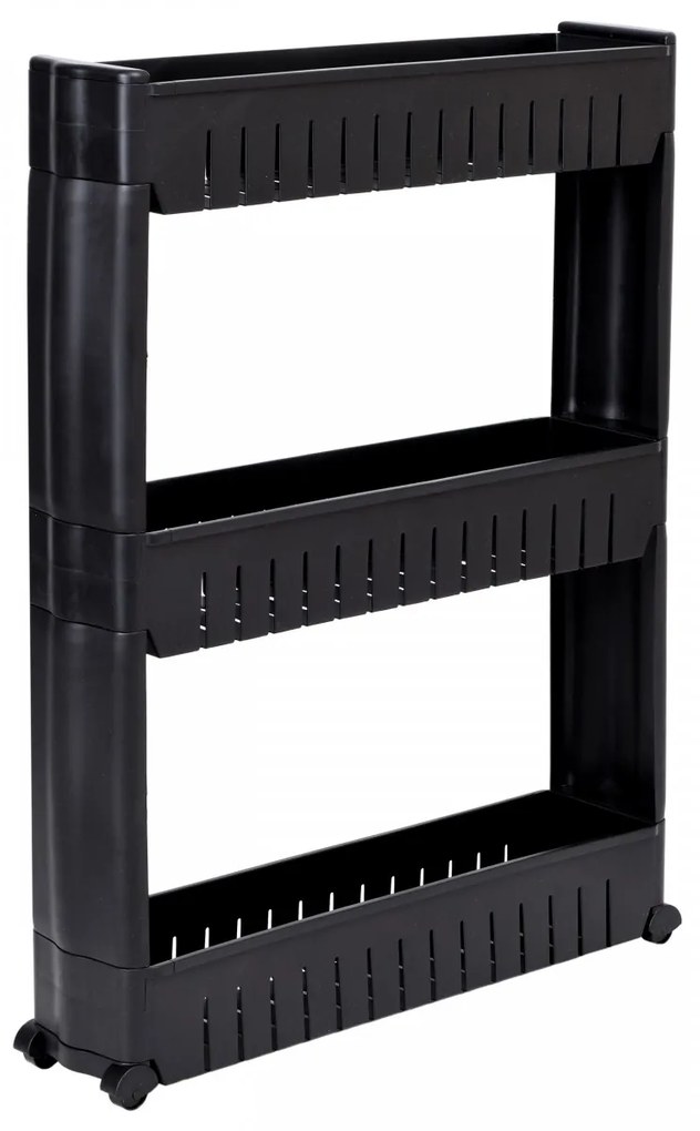 Kúpeľňový regál Tarika 71 cm čierny