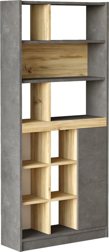 Knižnica Houseland Rory dub Wotan/betón