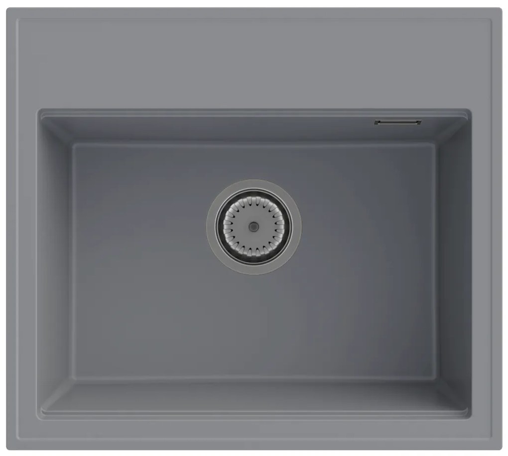 Gamma Modern 5055, 1-komorový granitový drez 560x500x210 mm, šedá, GMA-ZM-55-G
