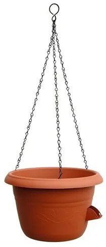 Plastia Samozavlažovacia žardina Siesta, 25 cm terakota, pr. 25 cm