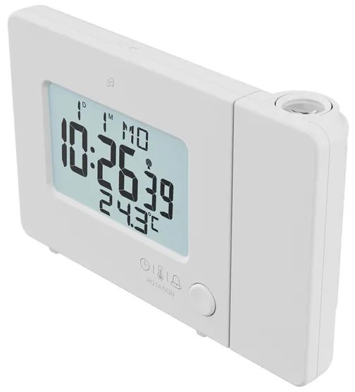 AURIOL® Rádiobudík s projekciou SFPW 360 B1 (biela) (100344113)