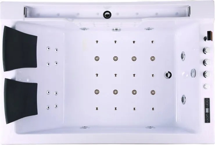 BPS-koupelny Hydromasážna vírivá vaňa Fenix 606BH 180x120 s ohrevom vody, ľavá