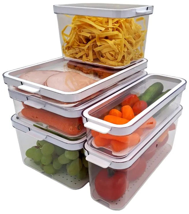 Rotho Organizér do chladničky, s vekom a špeciálnou podložkou 2,15l CAUMA