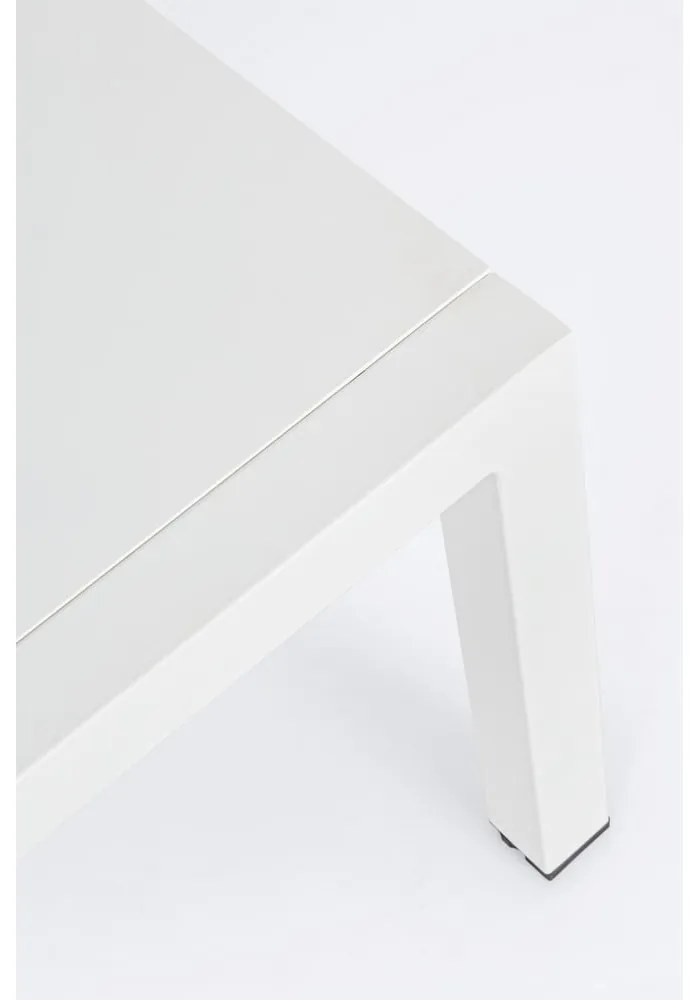 Bielá hliníková záhradná lounge súprava pre 4 Harley – Bizzotto