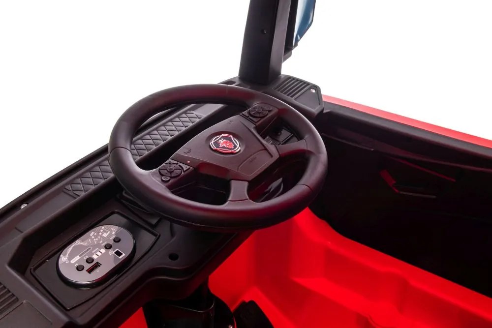 LEAN CARS Elektrické auto na batérie Scania 500R HL698 červené 4x4