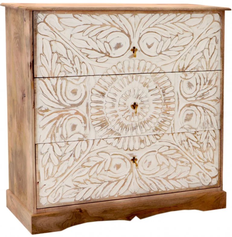 Komoda Sita 115x115x45 indický masív mango