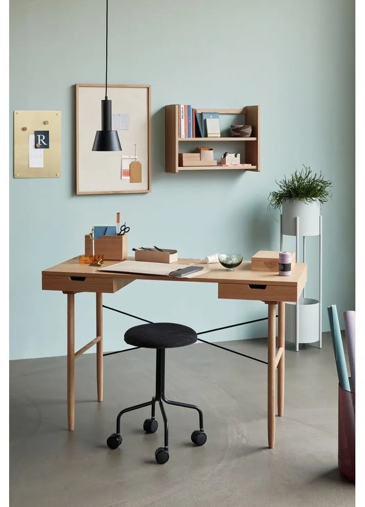 Pracovný stôl v dekore duba 55x120 cm Studio – Hübsch