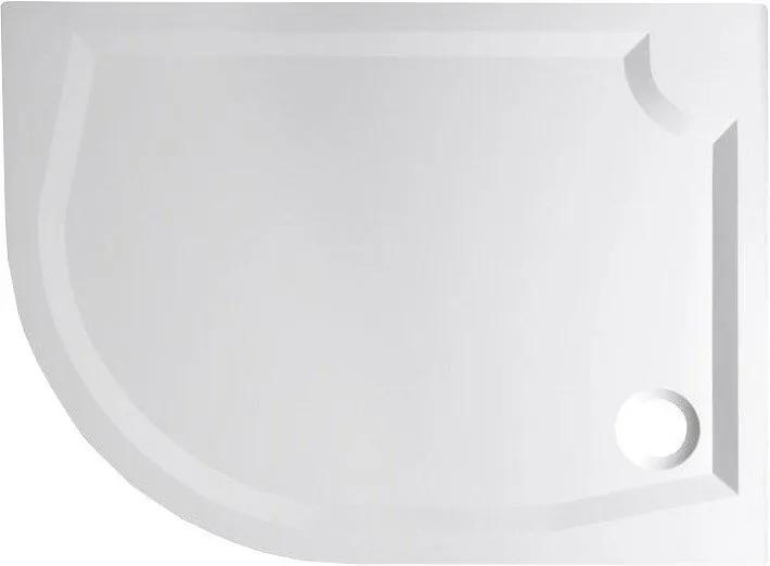 GELCO - RIVA sprchová vanička z liateho mramoru, štvrťkruh 120x90 cm, pravý (GR12090R)