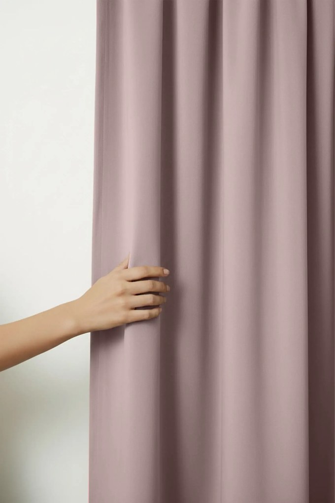 Velúrový záves SOFT VELVET púdrový 140x250 cm