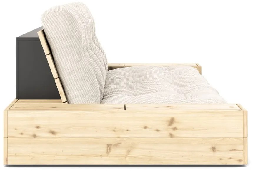 Biela menčestrová rozkladacia pohovka 244 cm Base – Karup Design