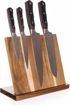 Magnetická doska na nože 26x23 cm, akáciové drevo%