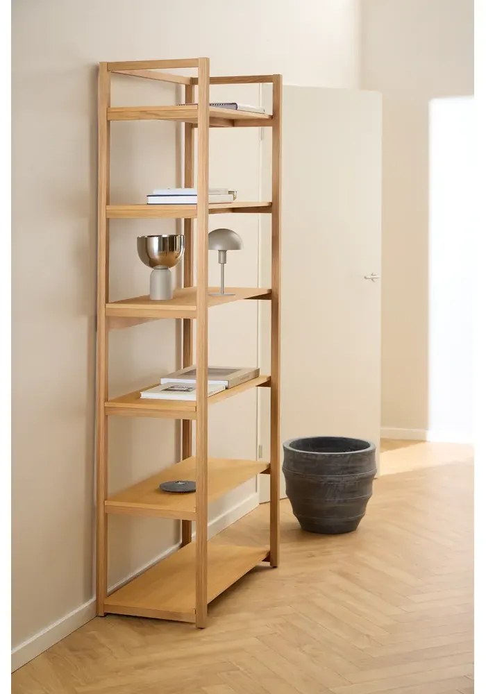 Regál Ludza 80 cm dub prírodný II