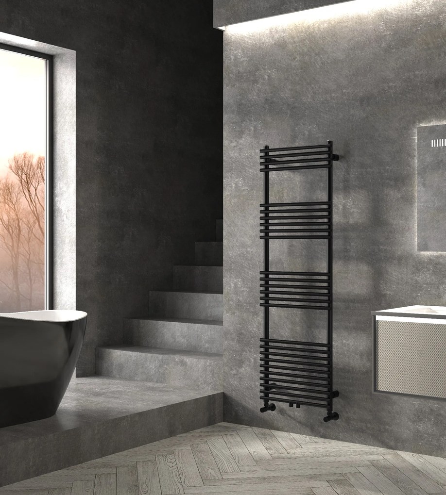 Cerano Mathilda, vykurovacie teleso 1600x500mm, 713W, rozteč pripojenia D5/450 mm, čierna matná, CER-CER-429688