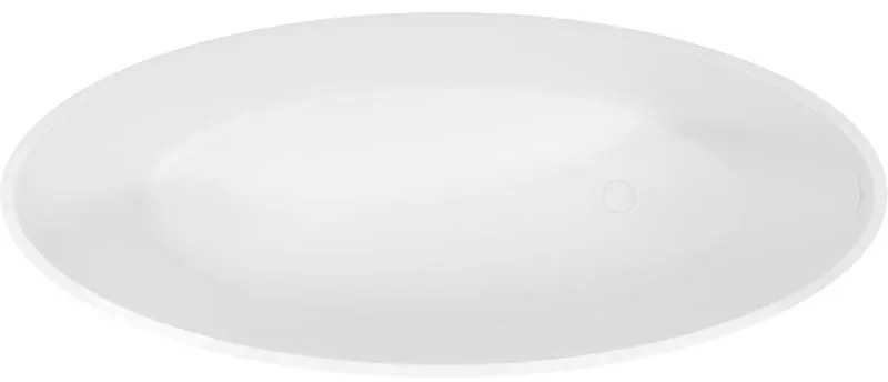 Mexen Prato, voľne stojaca vaňa z konglomerátu 170 x 70 cm, biela matná, 57251707000