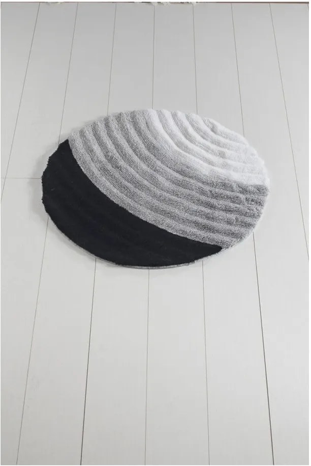 Sivá kúpeľňová predložka Well Cap, ⌀ 90 cm