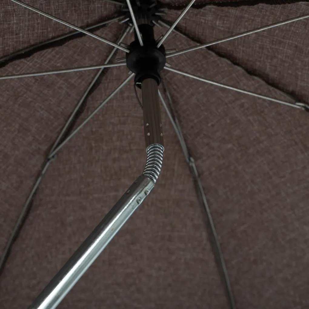 Slnečník na kočík - hnedý-sivý melír