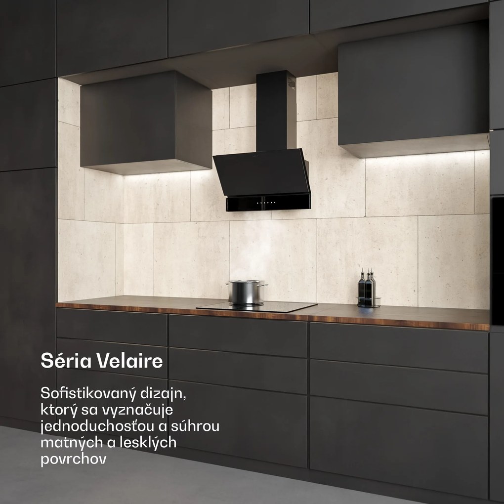 Klarstein Velaire digestor | Elegantný, minimalistický, výkonný | Trieda energetickej účinnosti A++ | 820 m³/h | 60 cm