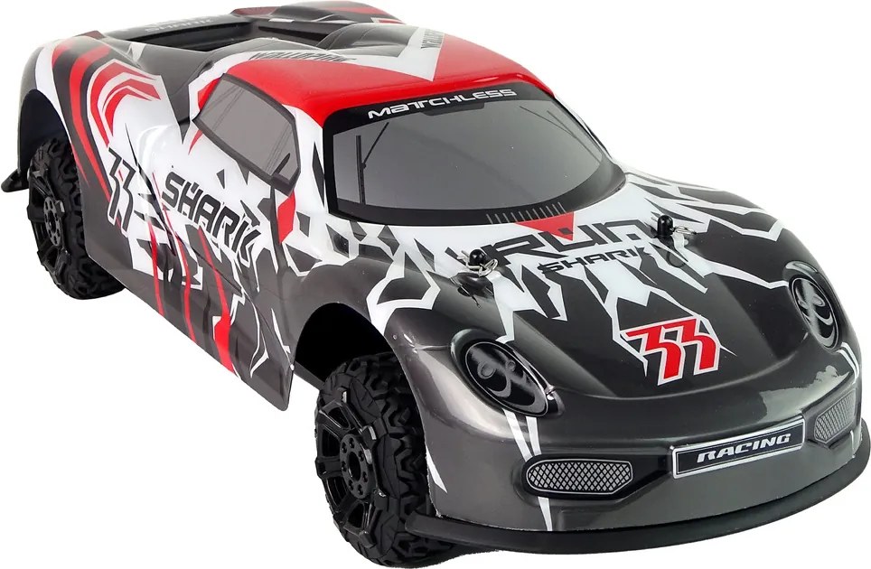 LEAN Toys Športové auto R/C 1:8 sivé biele