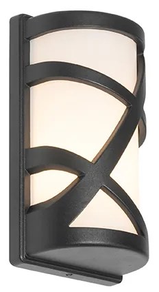Moderná vonkajšia nástenná lampa čierna IP44 - Suzie