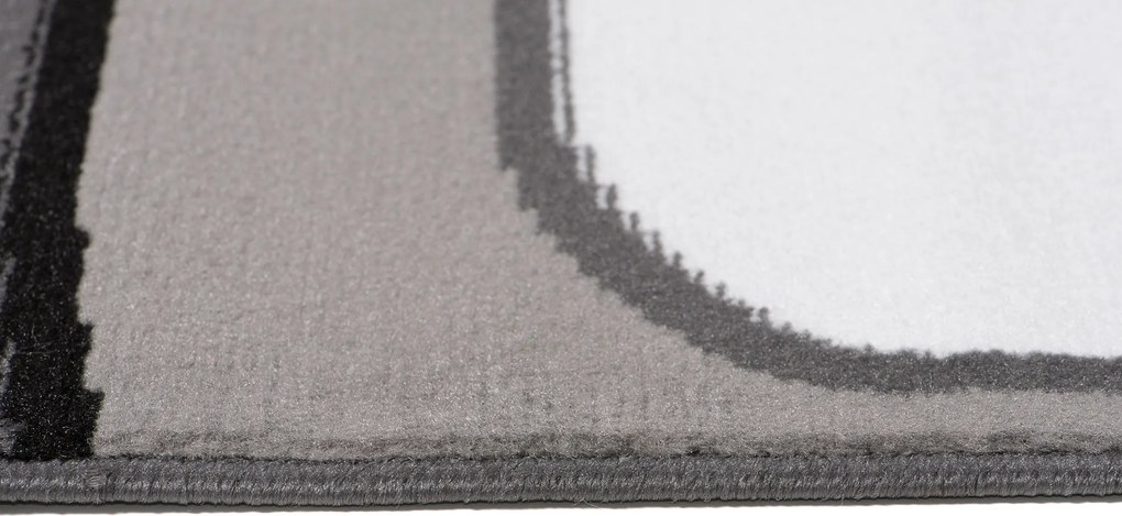 TA Koberec T965A DARK GRAY MAYA PP ESM Biely Obdĺžnikový