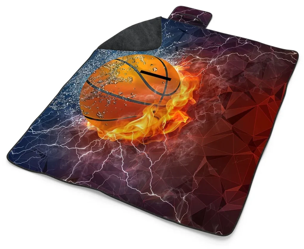 Sablio Plážová deka Basketbalová lopta: 200x140 cm