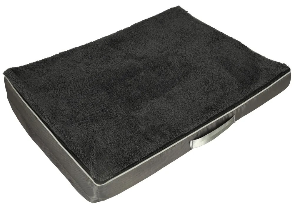 Ortopedický pelech pre psov sivý 90x70x10cm