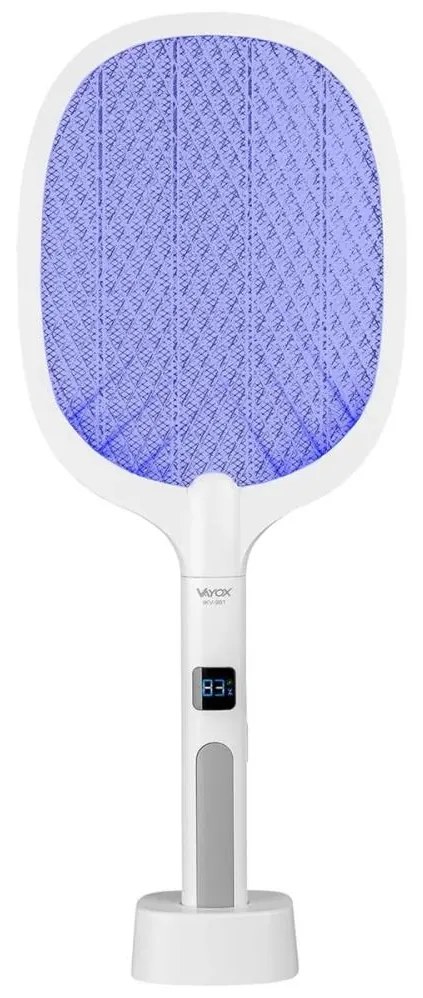 Vayox LED Elektrický lapač hmyzu 2v1 s LCD displejom 1200 mAh/5V biela BX0034