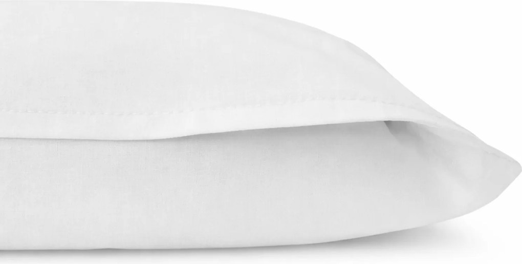 BAVLNENÁ OBLIEČKA NA VANKÚŠ SMOOTH 70X80 CM BIELA