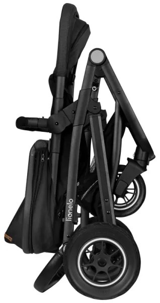 Lionelo - Kombinovaný kočík 3 v 1 BIANKA Čierny Onyx