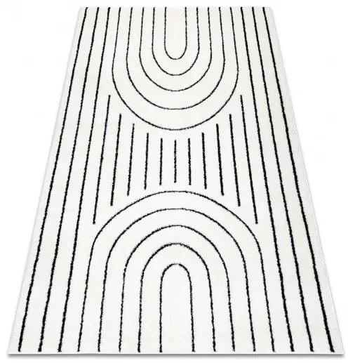 Dywany Łuszczów Kusový koberec Mode 8494 geometric cream/black - 200x290 cm
