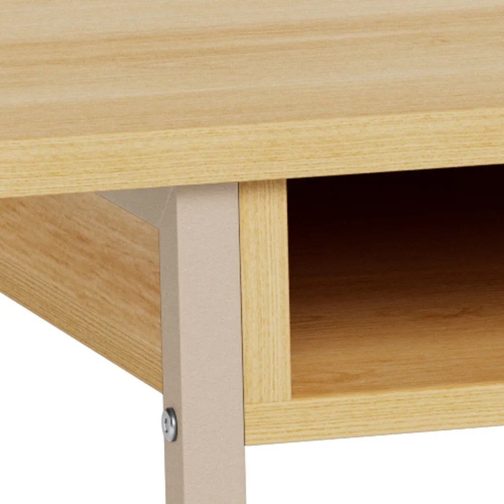 Konzolový stolík v dekore duba v prírodnej farbe 40x140 cm Darlington – Actona