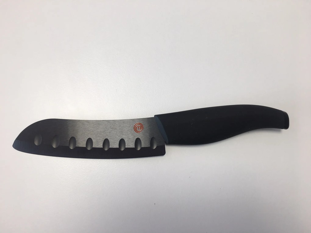 Slevnuj MasterChef, Kuchynský nôž, keramický čierny, čepeľ 12cm