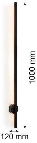 Argon 8051 - LED Nástenné svietidlo ASSE LED/10W/230V čierna