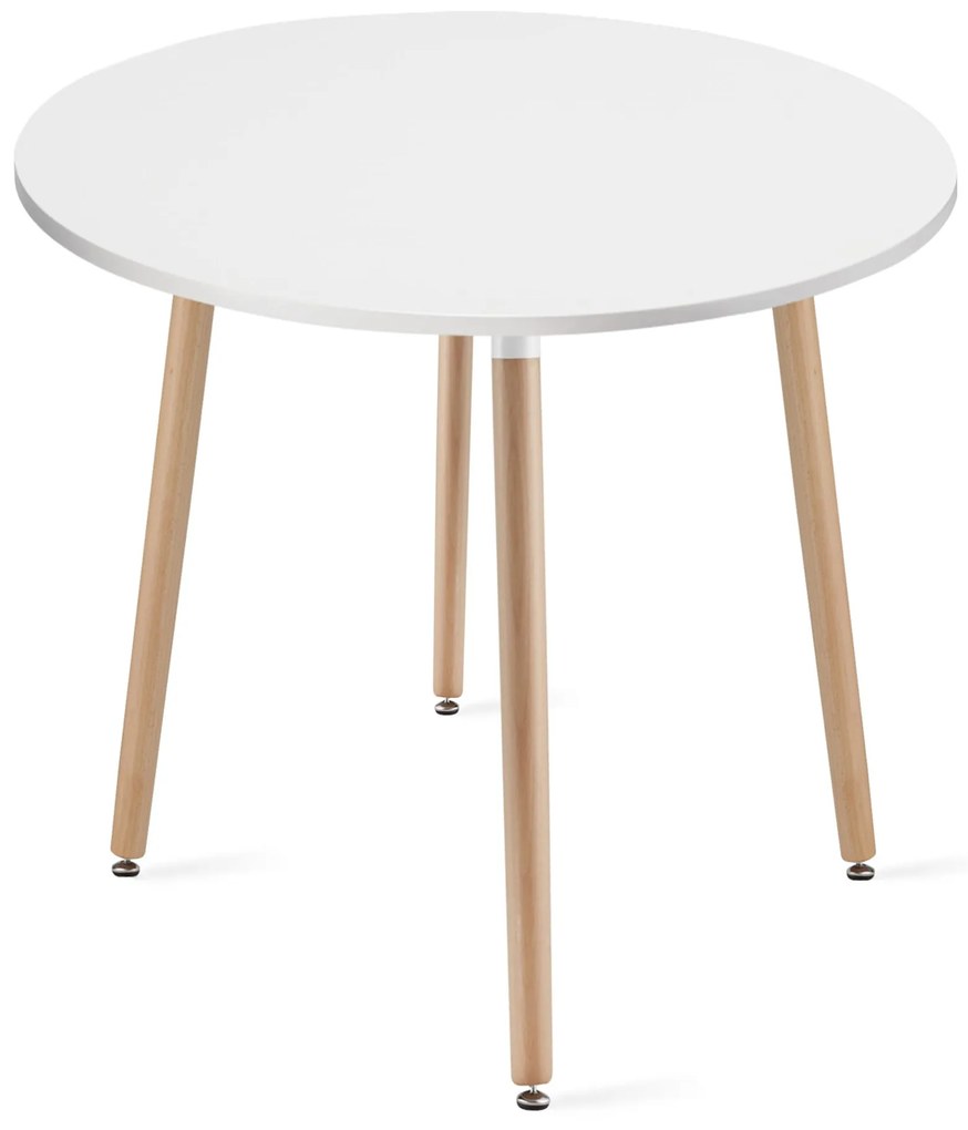 Dekorstudio Okrúhly stôl KAMI 80cm - biely