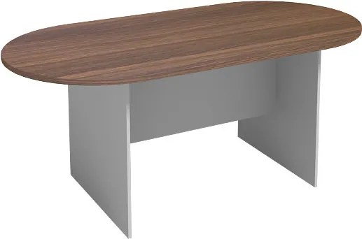 Rokovací stôl 1800 x 900 mm, oválny, orech