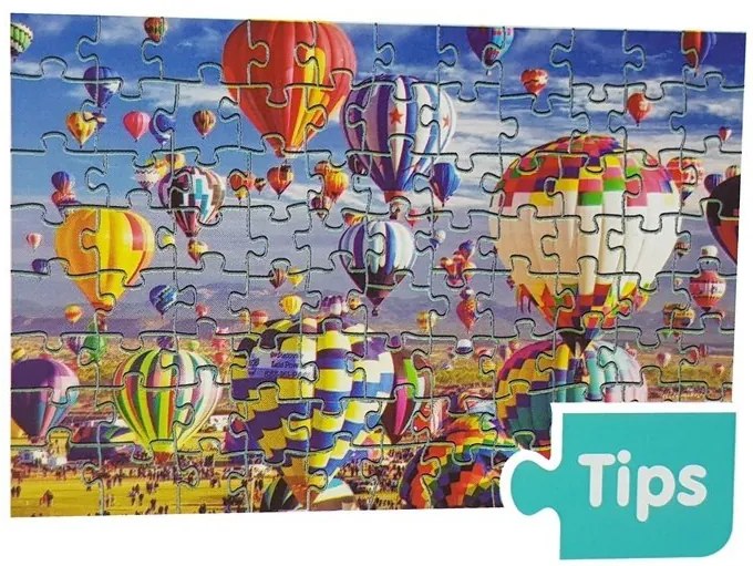 LEAN TOYS Puzzle Turecké balóny 1000 dielikov