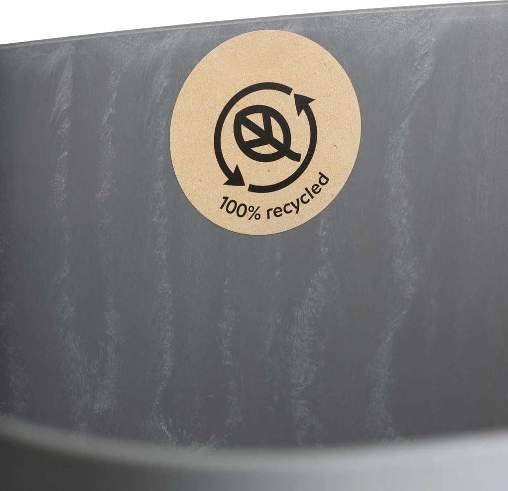 Plastový květináč s podmiskou Cubi 16x16 cm - výber z 6 prevedení