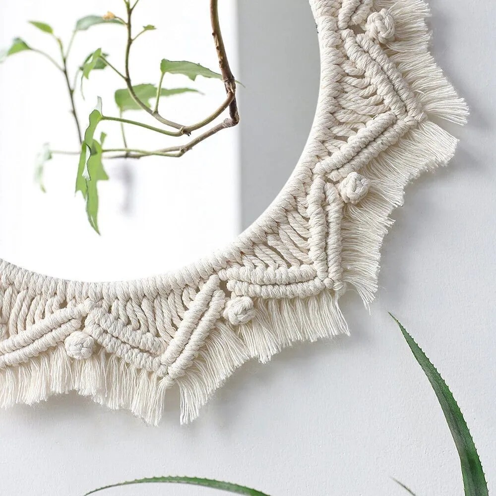 Tutumi REA, nástenné zrkadlo Boho 50cm, 322047, HOM-03003