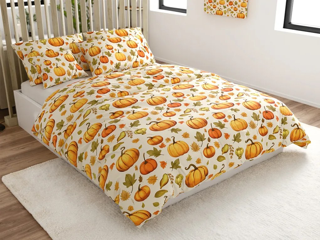 Obliečky z mikrovlákna AUTUMN PUMPKINS farebné Rozmer obliečky: 70 x 90 cm | 140 x 220 cm