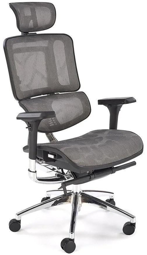 Otočné kreslo Ethan sivá