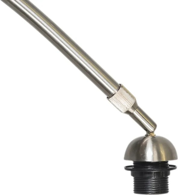 Oblúková lampa oceľ s tienidlom machovej zelenej 50/50/25 - XXL