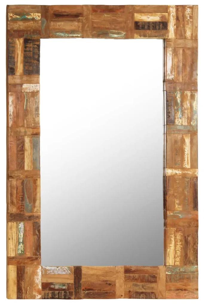vidaXL Nástenné zrkadlo, recyklovaný masív 60x90 cm