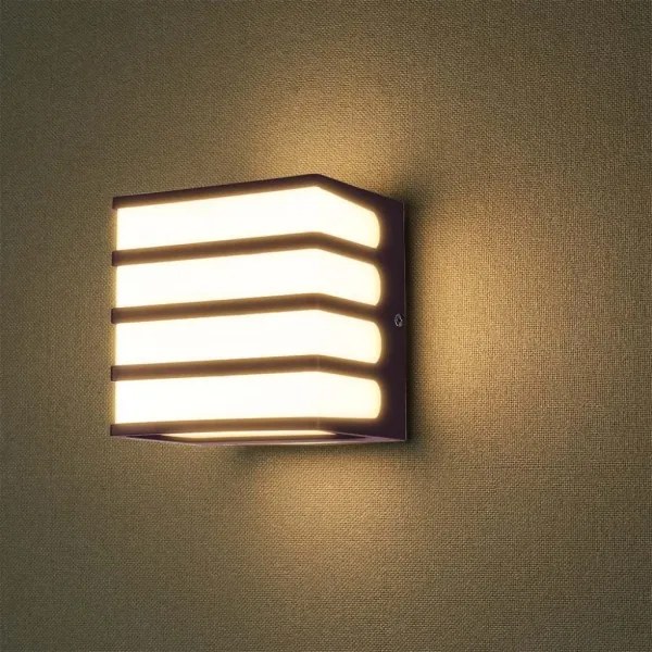 LED Vonkajšie nástenné svietidlo LED/8W/230V IP65 4000K hnedá
