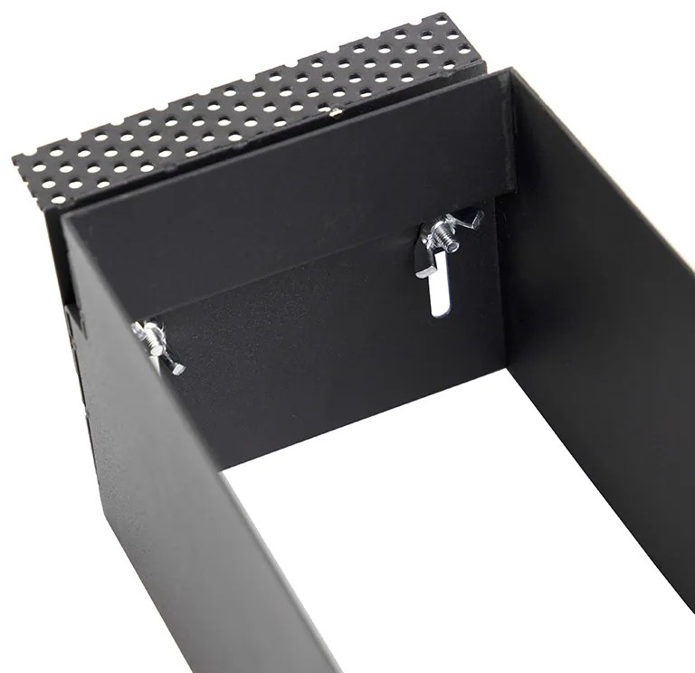 Sada 6 zapustených bodových svetiel čierna GU10 AR70 bezrámikové 3-svetlá - Oneon