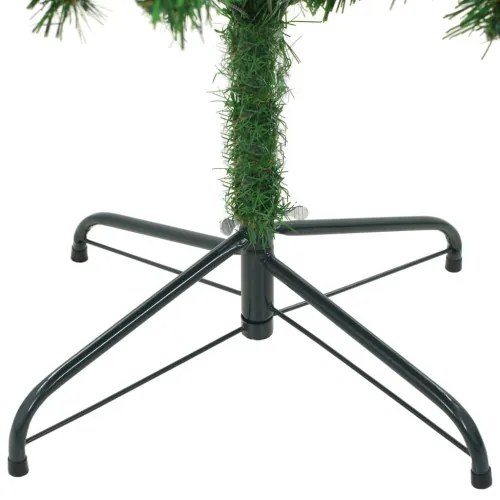 vidaXL Umelý vianočný stromček so šiškami 210 cm-